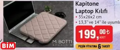 M.Botti Kapitone  Laptop Kılıfı