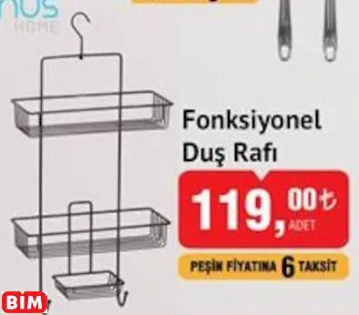 Okyanus Home Fonksiyonel  Duş Rafı