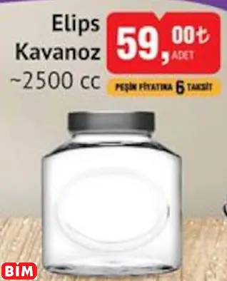 Paşabahçe Elips Kavanoz ~2500 Cc