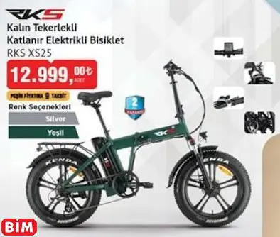 RKS Kalın Tekerlekli Katlanır Elektrikli Bisiklet RKS XS25