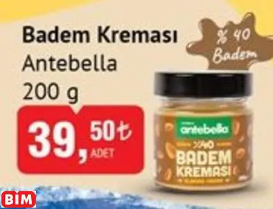 Antebella Badem Kreması Antebella Badem Kreması