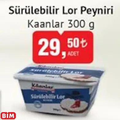 Kaanlar Sürülebilir Lor Peyniri