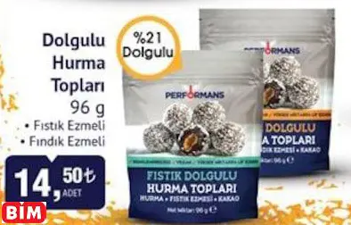 Dolgulu Hurma Topları Dolgulu Hurma Topları