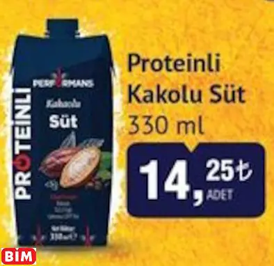 Performans Proteinli Kakolu Süt