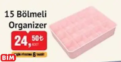 15 Bölmeli Organizer