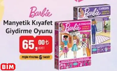 Barbie Manyetik Kıyafet Giydirme Oyunu