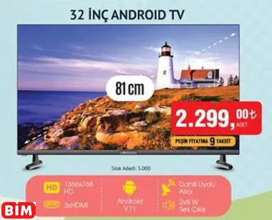 Dijitsu 32 İNÇ ANDROID TV