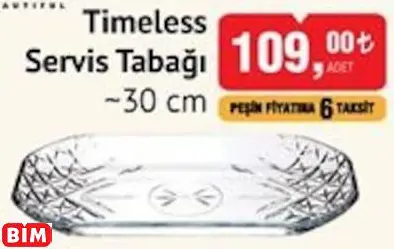 Paşabahçe Timeless  Servis Tabağı ~ 30 Cm