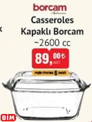 Casseroles Kapaaklı Borcam ~ 2600 Cc