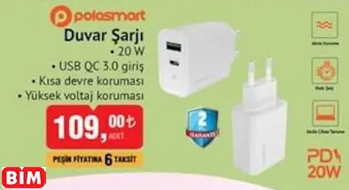 Polosmart Duvar Şarjı