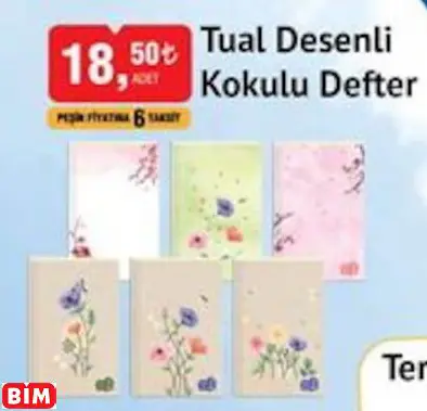 Tual Desenli  Kokulu Defter