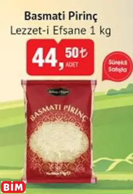 Lezzet-i Efsane  Basmati Pirinç