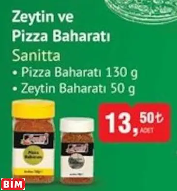 Sanitta  Zeytin Ve  Pizza Baharatı