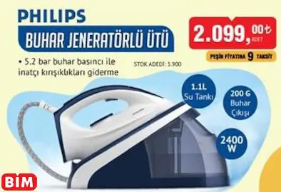 Philips Buhar Jeneratörlü Ütü