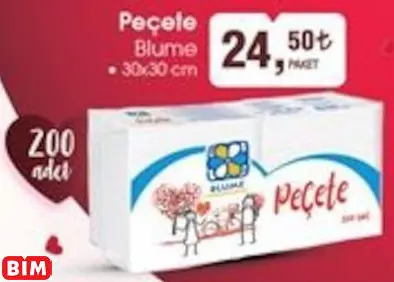 Blume Peçete