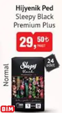 Sleepy Black Premium Plus Hijyenik Ped