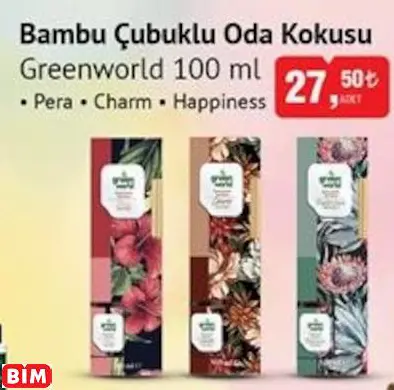 Greenworld Bambu Çubuklu Oda Kokusu