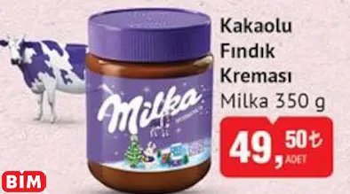 Milka Kakaolu Fındık Kreması