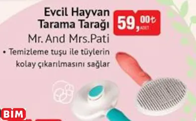 Mr. And Mrs.Pati  Evcil Hayvan Tarama Tarağı