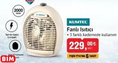 Kumtel Fanlı Isıtıcı