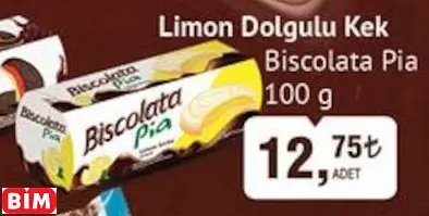 Biscolata Pia Limon Dolgulu Kek