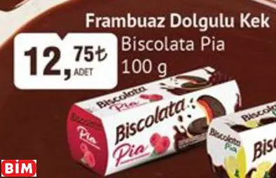 Biscolata Pia Frambuaz Dolgulu Kek