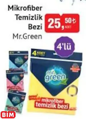 Mr.Green Mikrofiber Temizlik Bezi