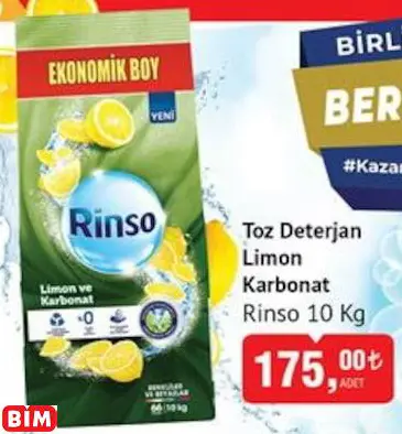 Rinso Toz Deterjan Limon Karbonat