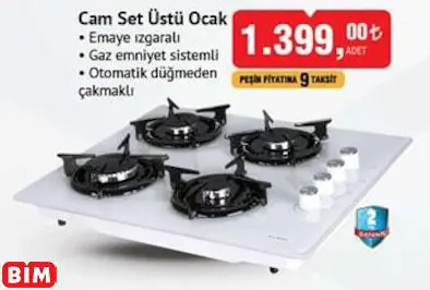 Cam Set Üstü Ocak