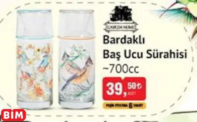 Casilda Home Bardaklı  Baş Ucu Sürahisi