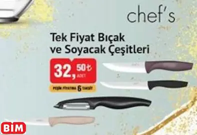 Chef's Tek Fiyat Bıçak Ve Soyacak Çeşitleri