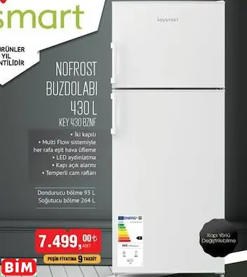 Keysmart KEY 430 BZNF  Nofrost Buzdolabı
