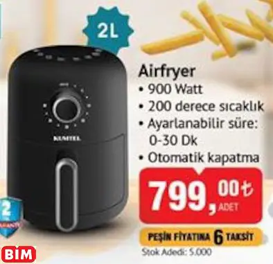 Kumtel Airfryer 2,2 L