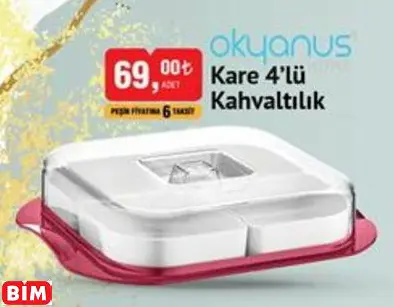 Okyanus Kare 4’lü Kahvaltılık Okyanus Kare 4’lü Kahvaltılık
