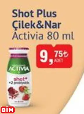 Activia Shot Plus Çilek&Nar