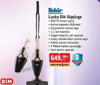 Fakir Lucky Dik Süpürge