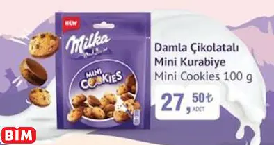 Mini Cookies Damla Çikolatalı Mini Kurabiye
