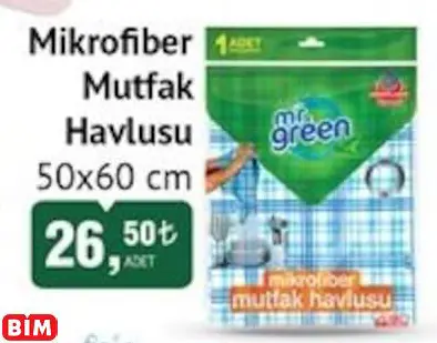 Mr. Green Mikrofiber Mutfak Havlusu 50X60 Cm