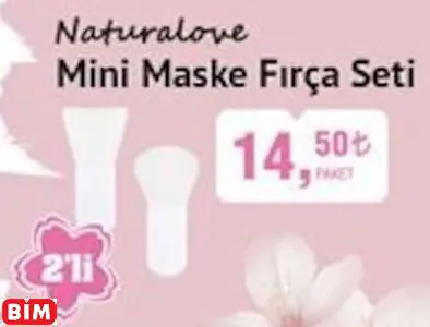 Naturalove Mini Maske Fırça Seti