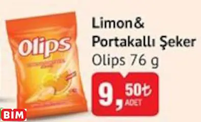 Olips  Limon& Portakallı Şeker