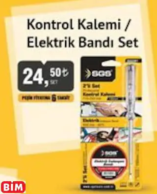 Sgs Kontrol Kalemi / Elektrik Bandı Set