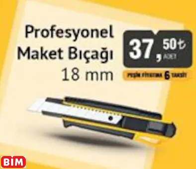 Sgs Profesyonel  Maket Bıçağı 18 Mm