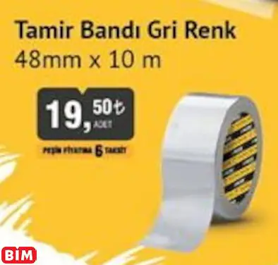 Sgs Tamir Bandı Gri Renk 48mm x 10 m