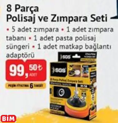 Sgs 8 Parça  Polisaj ve Zımpara Seti