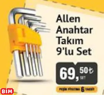 Sgs Allen  Anahtar Takım  9’Lu Set