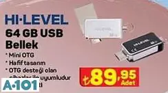 Hi-Level 64 Gb Usb Bellek