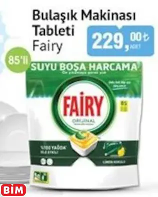 Fairy Bulaşık Makinesi Tableti