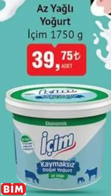 İçim Az Yağlı Yoğurt İçim Az Yağlı Yoğurt
