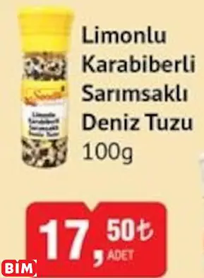 Limonlu Karabiberli Sarımsaklı  Deniz Tuzu