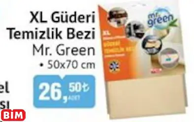 Mr. Green XL Güderi Temizlik Bezi Mr. Green XL Güderi Temizlik Bezi